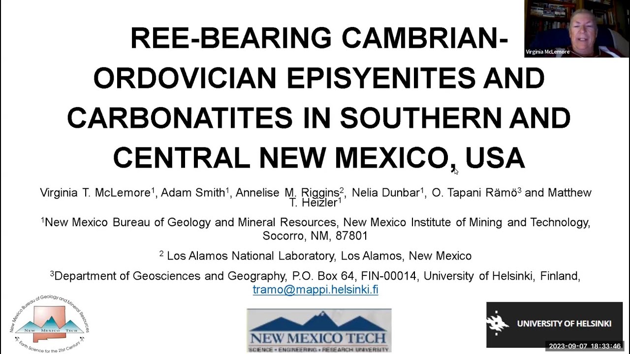 REE-bearing Cambrian-Ordovician episyenites and carbonatites in southern and central New Mexico, USA