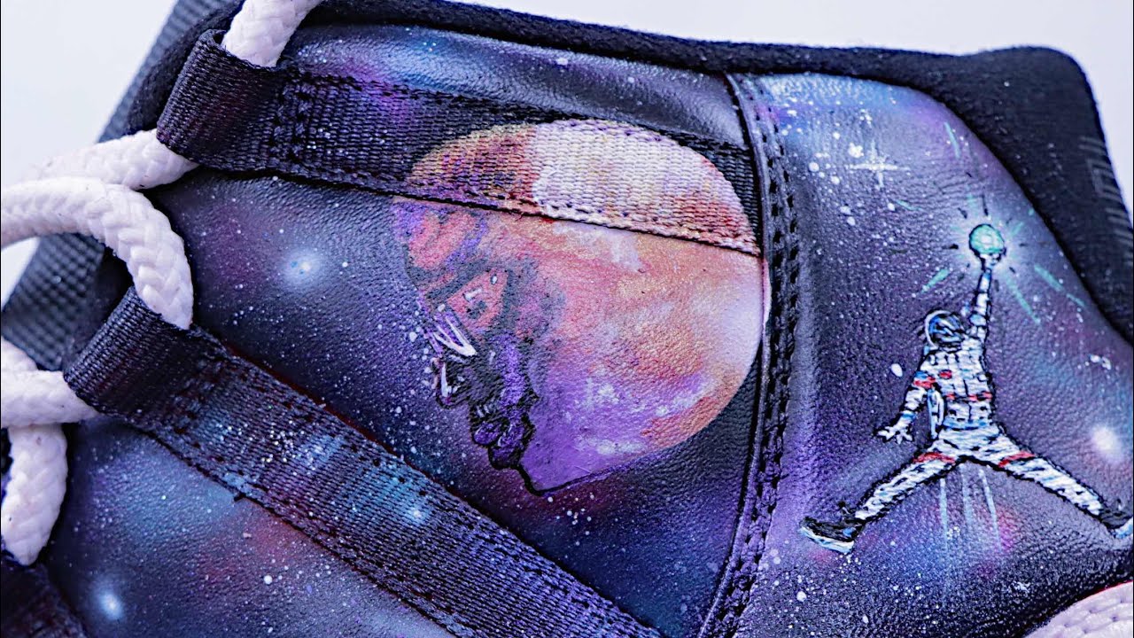 HOW TO: Color Changing Galaxy Custom Jordan 11 Shoe Tutorial DIY