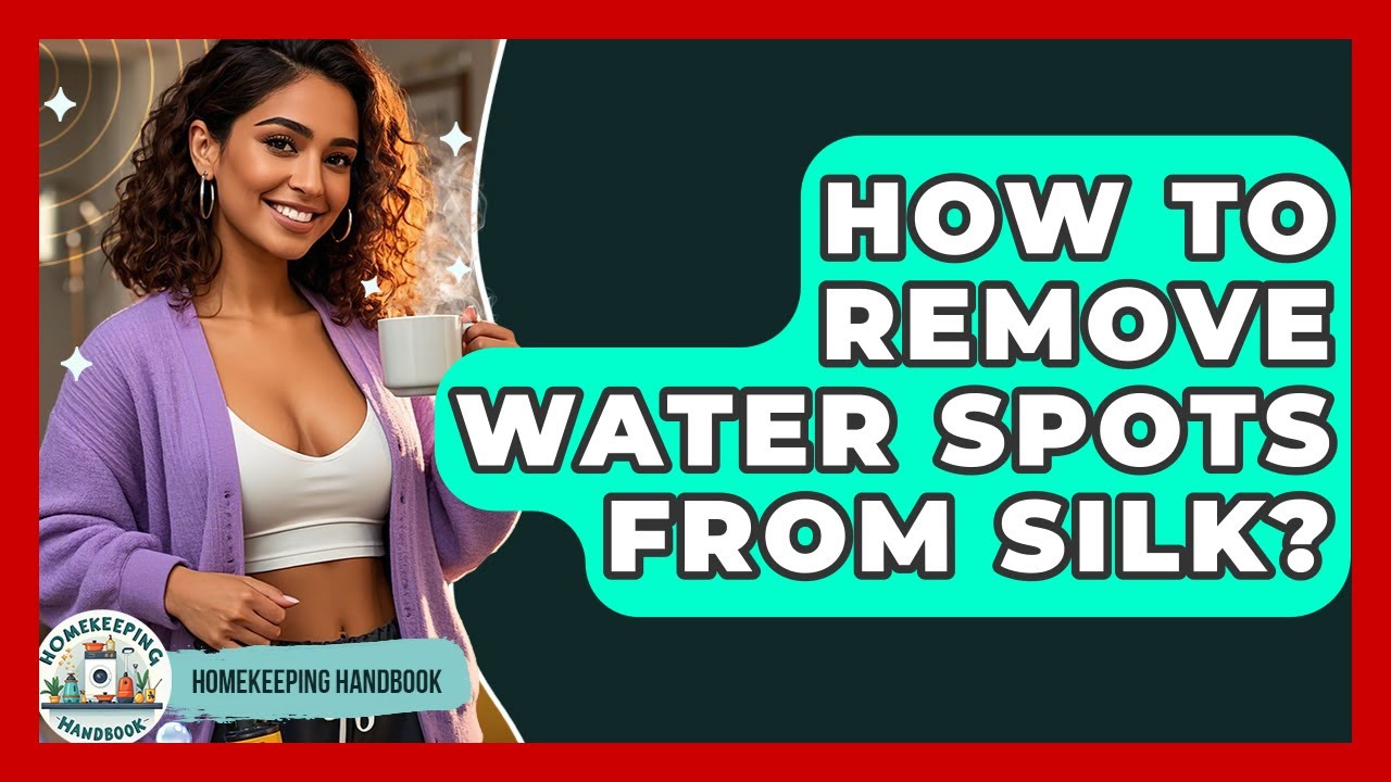 How To Remove Water Spots From Silk? - Homekeeping Handbook