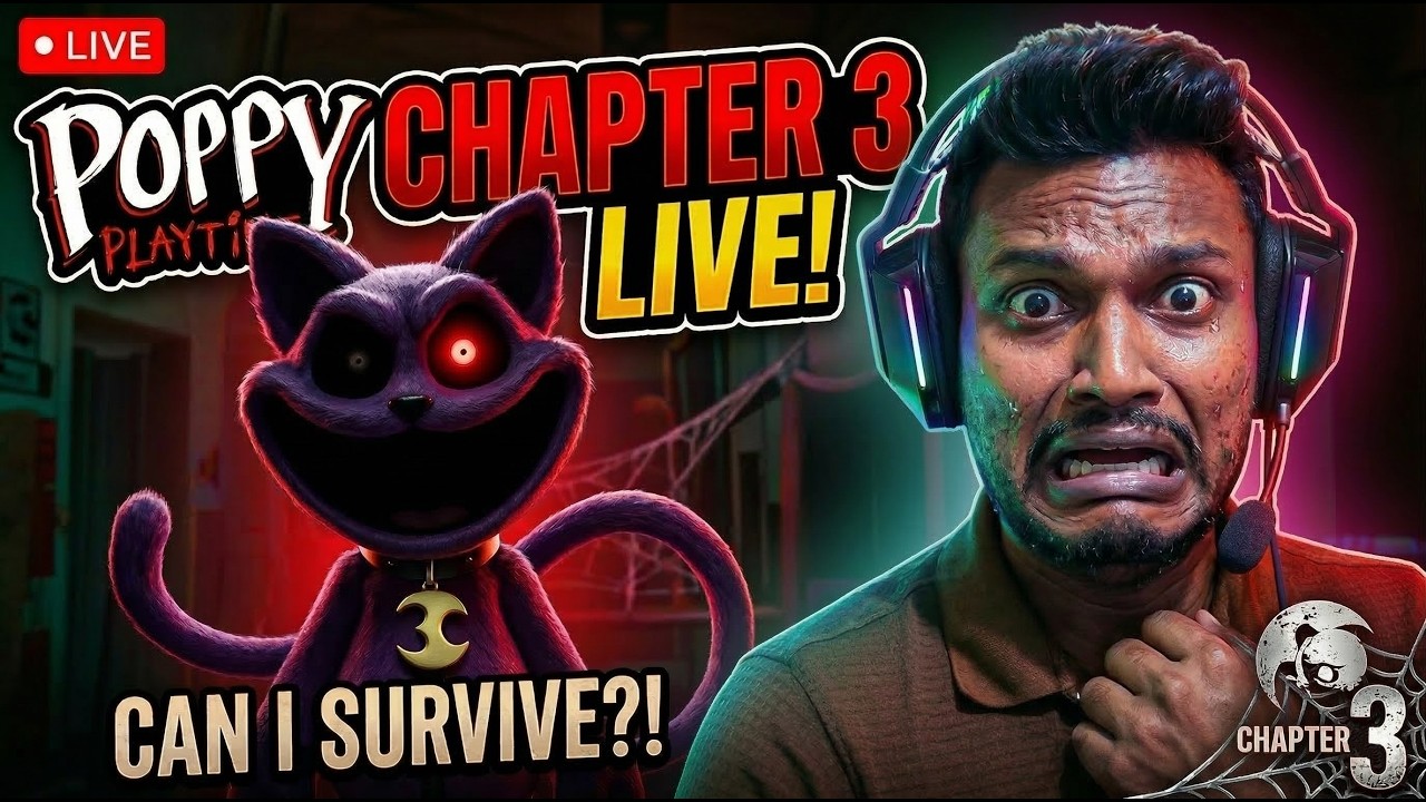 🔴 POPPY PLAYTIME CHAPTER 3 LIVE! Can I ESCAPE CatNap? 😱🔥 Live Stream || Avinash Singh Rajput