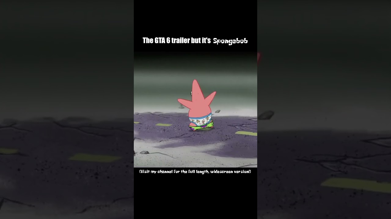 GTA VI Trailer but it's Spongebob... #Spongebob #GTA6 #Shorts
