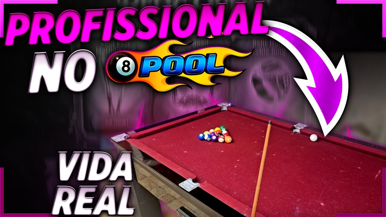 PROFISSIONAL DE 8 BALL POOL JOGANDO NA SINUCA DE VERDADE!!! PASSEI VERGONHA KKKKK