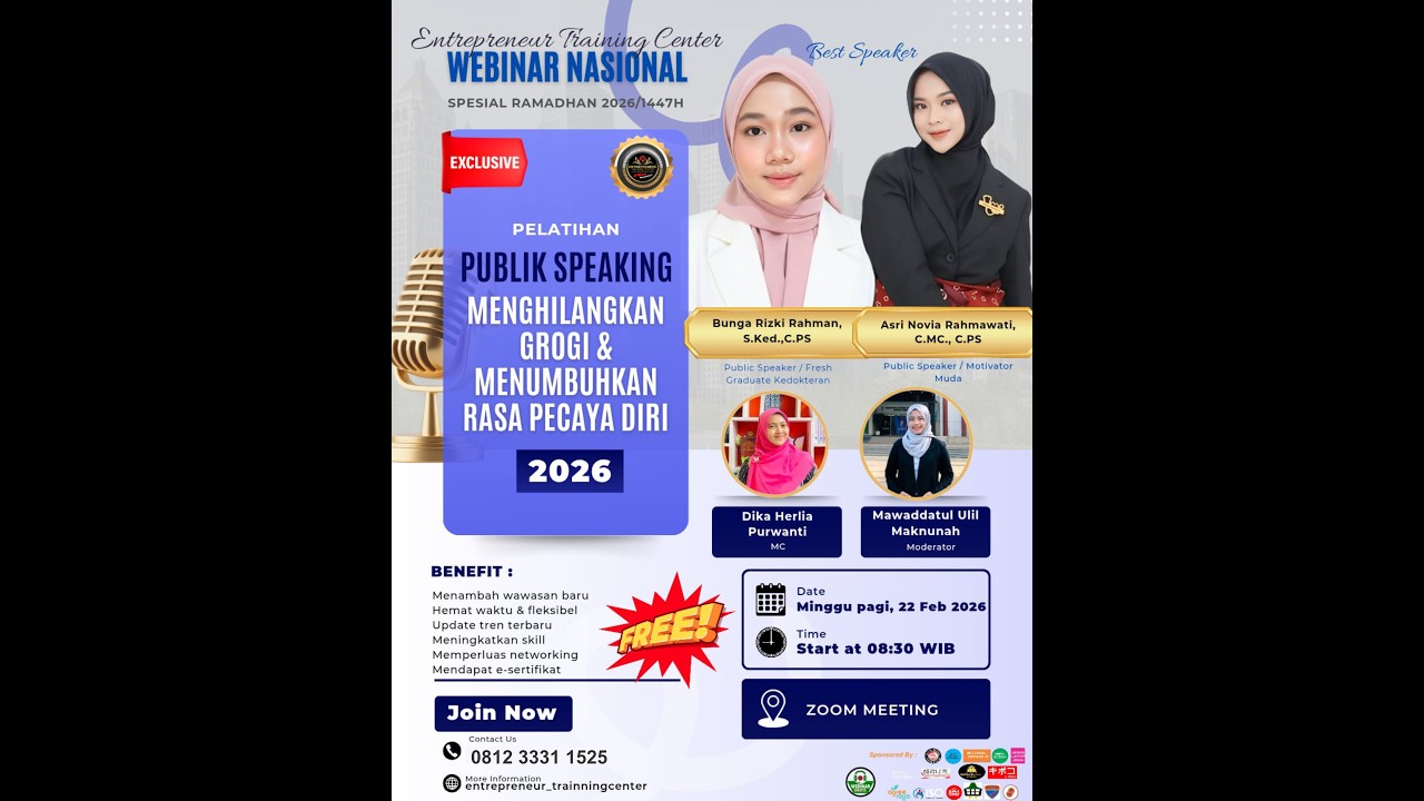 ETC#242 I WEBINAR NASIONAL -  PELATIHAN PUBLIC SPEAKING