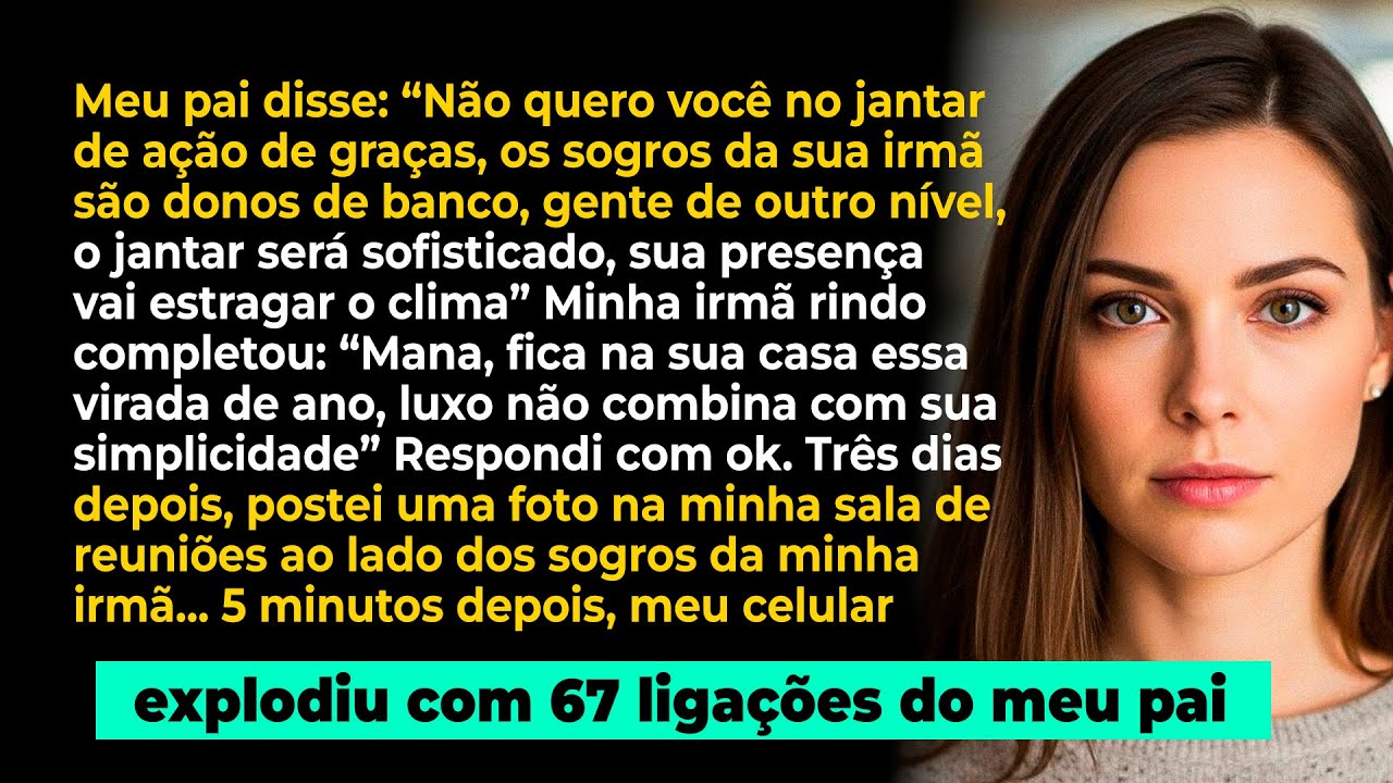 Meu pai disse na mensagem: 