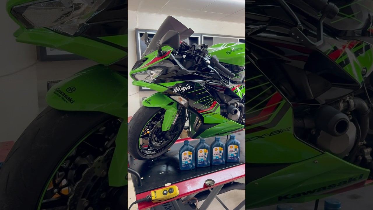 Change oil | ASMR #trending #zx6r #changeoil