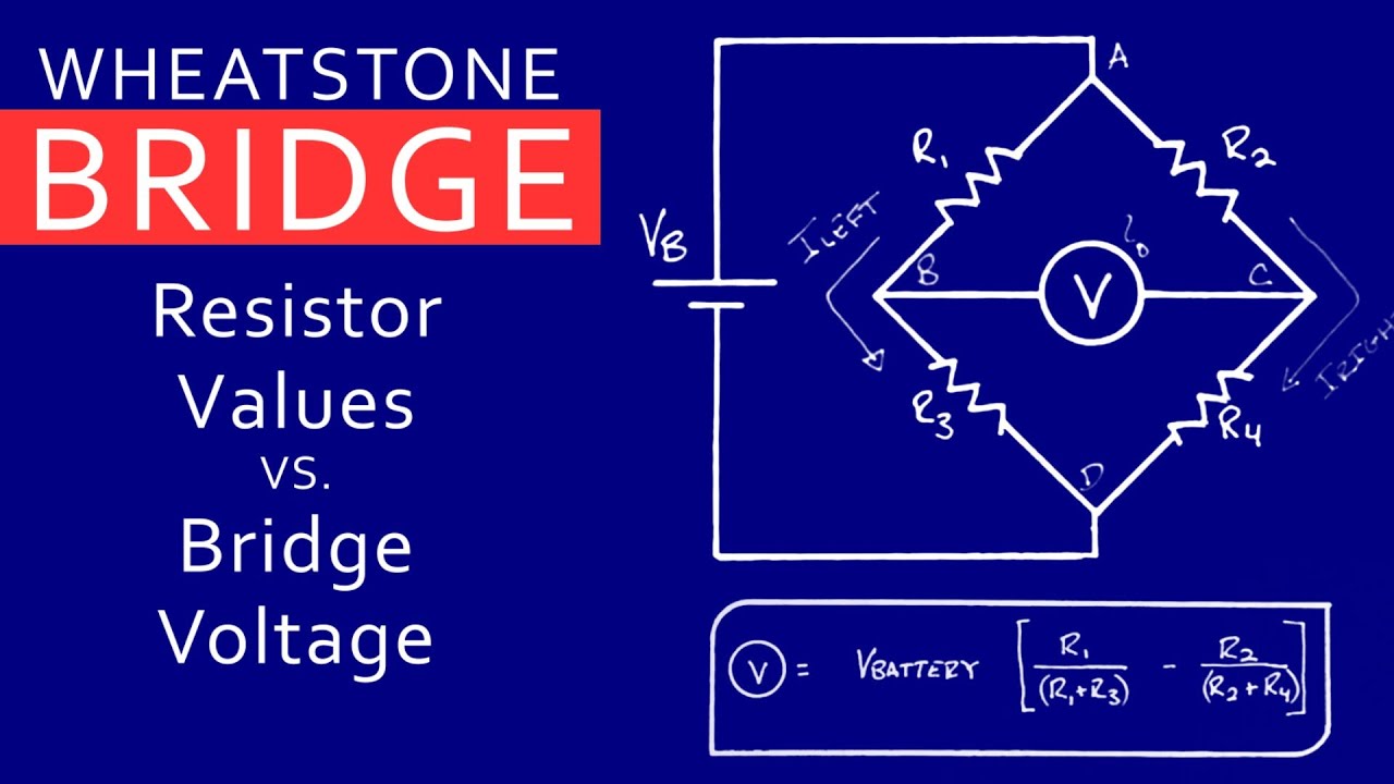 General Equation for Voltage Across an Unbalanced Wheatstone Bridge Circuit