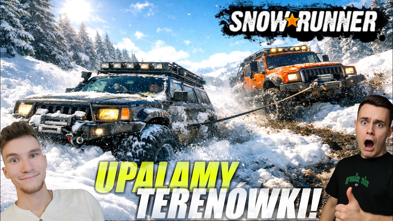 😍UPALAMY TERENÓWKI😂W CIĘŻKIM BŁOCIE ZE ŚNIEGIEM!❄️| SnowRunner w/ Koliz
