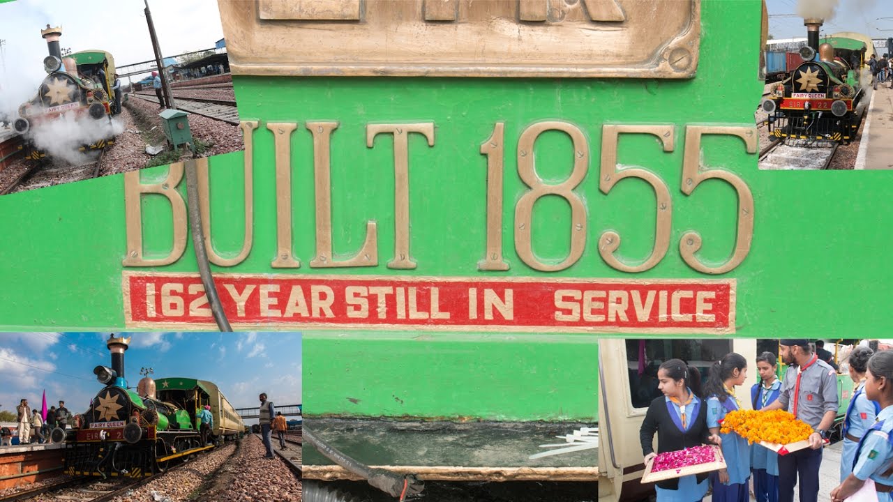 Incredible train journey compilation with Worlds oldest working steam engine THE FAIRY QUEEN