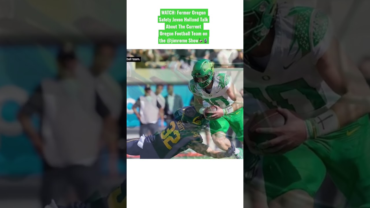 WATCH: Former Oregon Safety Jevon Holland Talk About The Oregon Football Team on the @jimrome Show