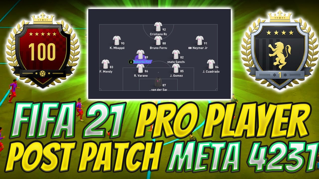 FIFA 21 ULTIMATE TEAM PRO PLAYER *META* 4231 POST PATCH CUSTOM TACTICS + PLAYER INSTRUCTIONS!