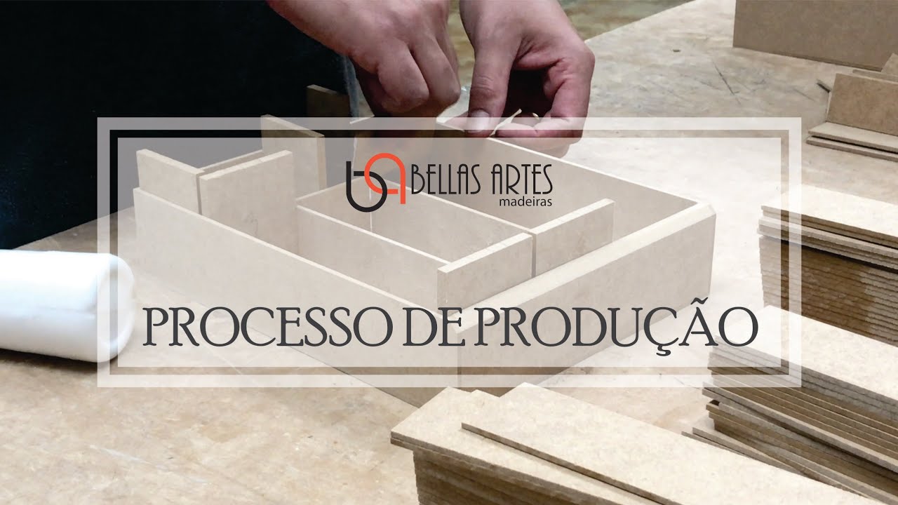 PROCESSO DE PRODUÇÃO DAS CAIXAS EM MDF