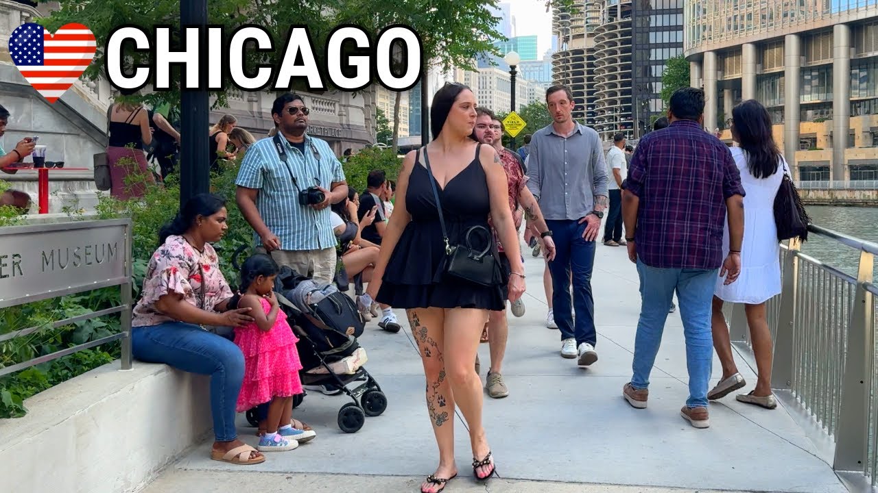 Chicago 4th of July & NASCAR Weekend Walking Tour on Saturday | July 5, 2025 | 4k 60fps City Sounds