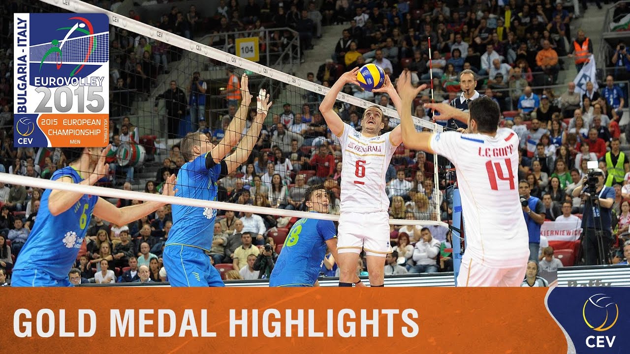 2015 Men's EuroVolley - Highlights Gold medal match France vs Slovenia