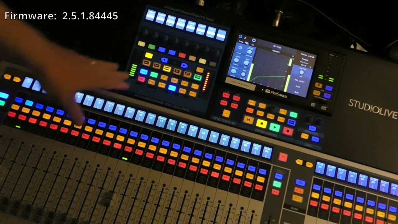 Настройка боковой цепи (сайд-чейн) на консоли Presonus Studiolive Series 3