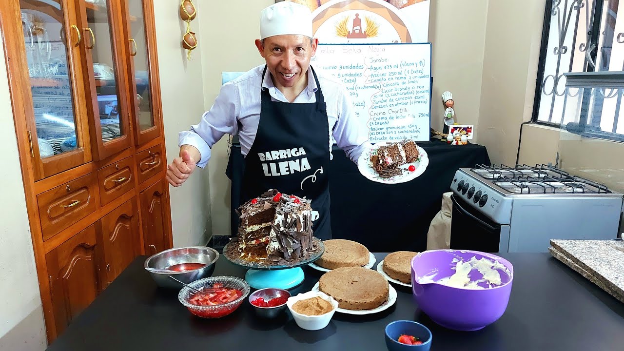Esta Torta Selva Negra te va Encantar Clase en Vivo y en Directo @coneltoquedeluis
