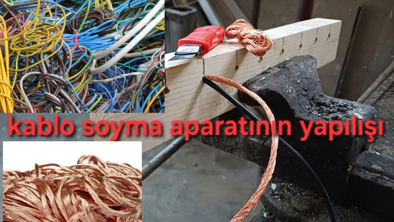 kablo soyma aparatının yapılışı. #scrap #ekgelir #hurdatoplama #kablo #copper #bakır