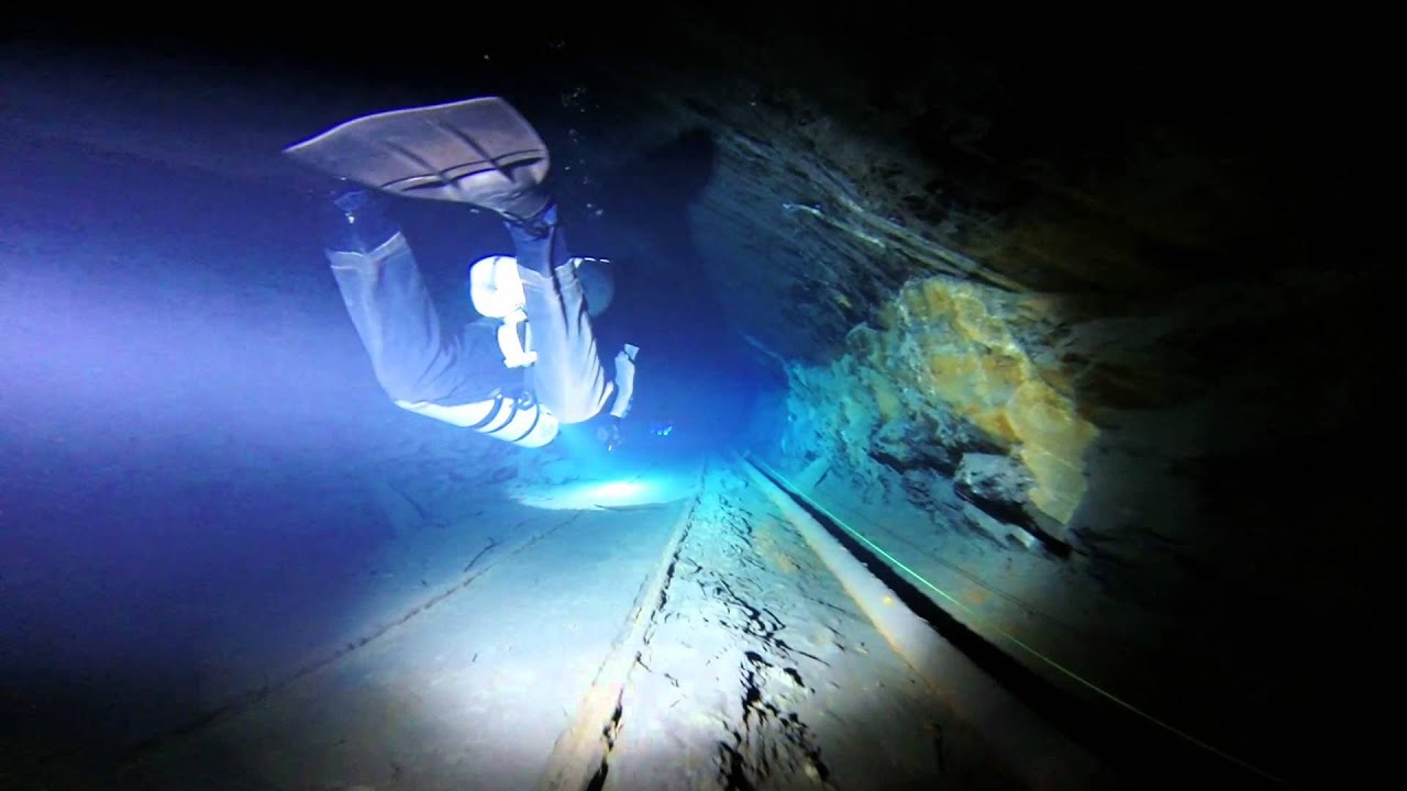 Mine diving in 