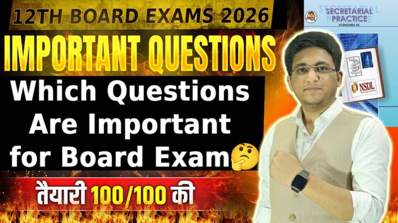 SP Important Questions for 12th Board Exams 2026 #12thsp #spclass12th #spimportantquestions