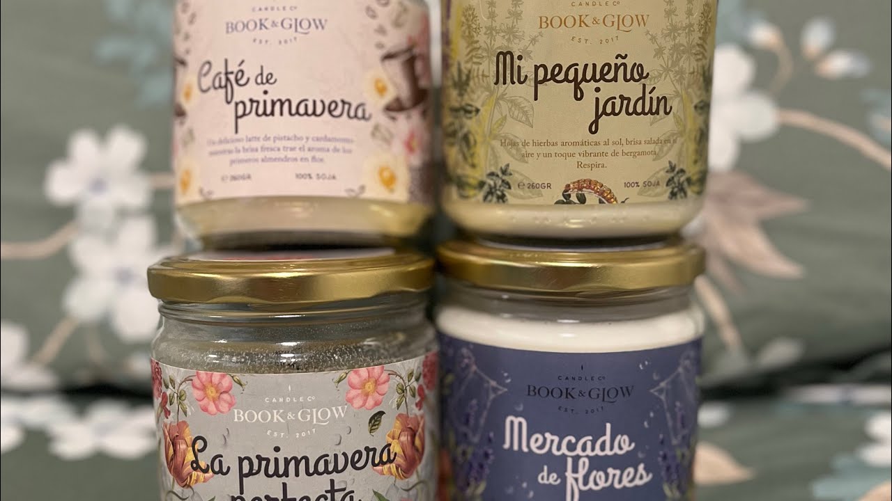 Velas primavera Book & Glow