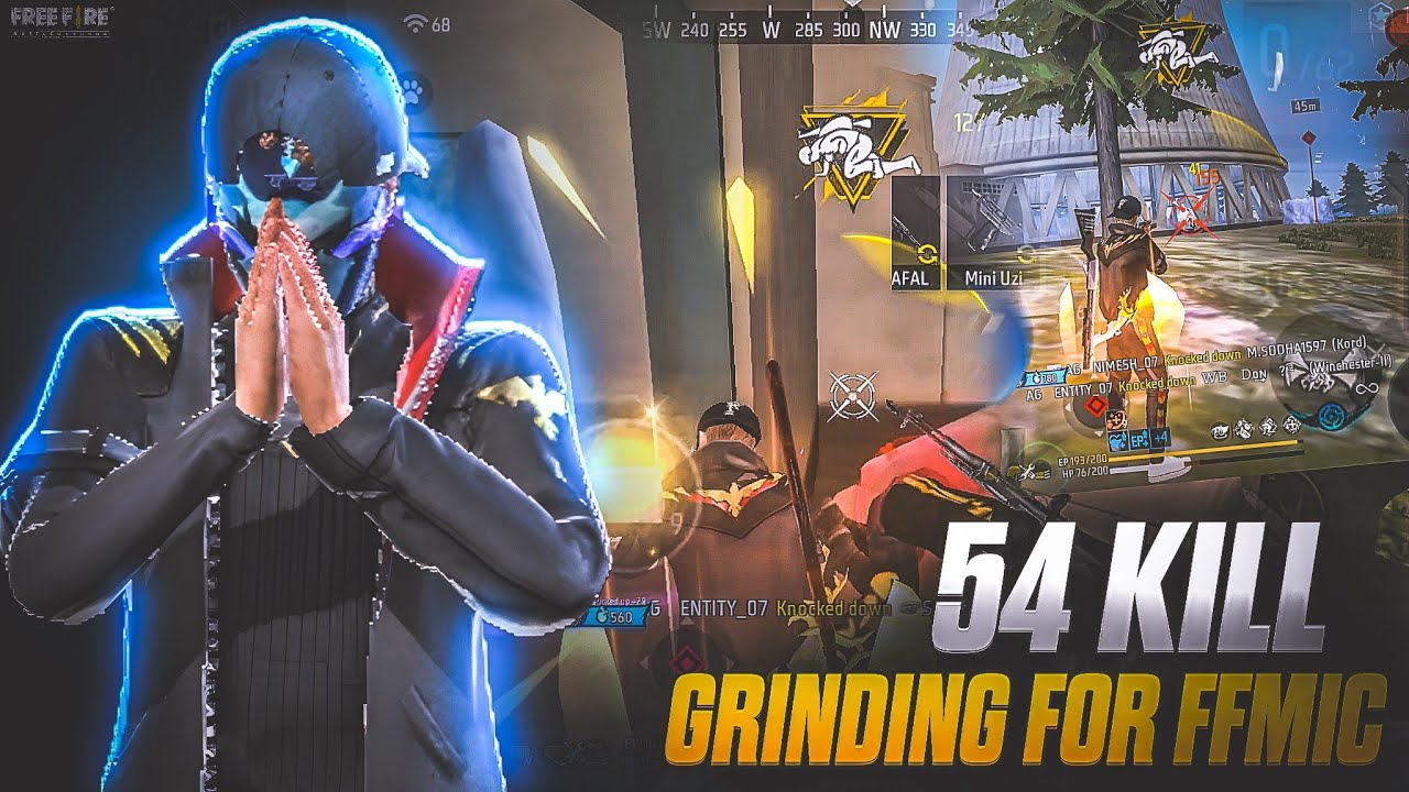 54 KILL IN SINGLE MATCH 🚀📈 || GRINDING FOR FFMIC 🏆 || #esports #freefireindiatournament 