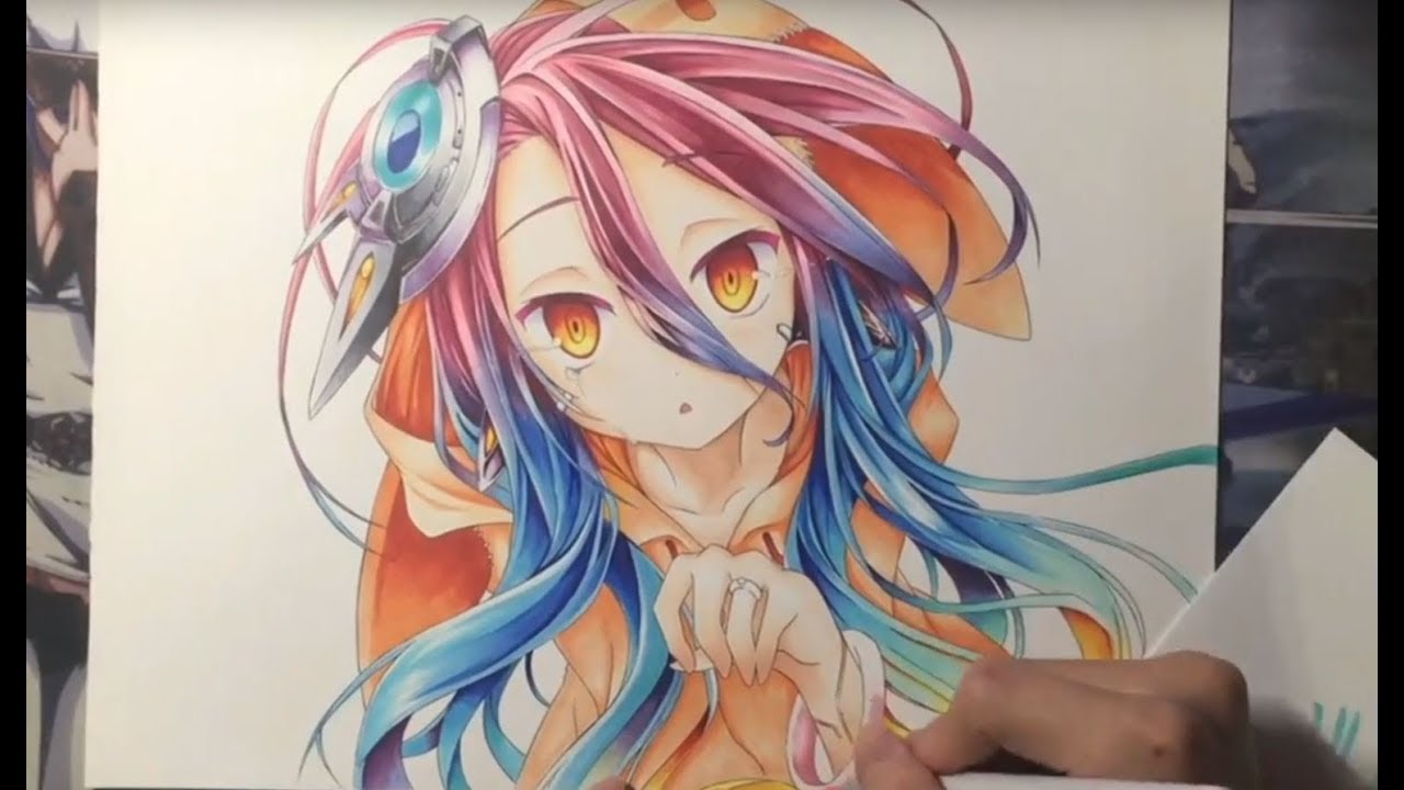 Drawing Shuvi Dola (シュヴィ・ドーラ) from No game No life Zero (ノーゲーム・ノーライフ ゼロ)