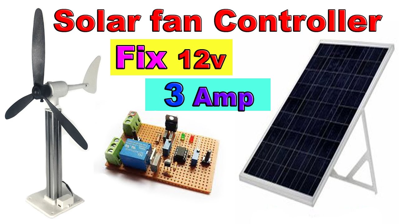 How to Make Solar Fan Controller | 12v 3Amp Controller at home | @NZElectro
