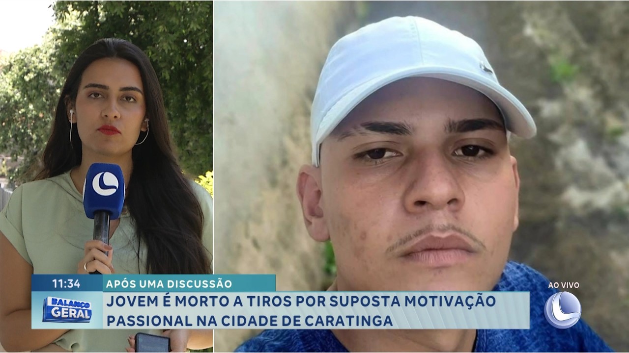 Após discussão: Jovem é morto a tiros por motivação passional em Caratinga.