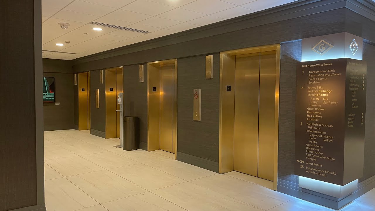 Murphy Traction Modded Elevators (Revue Tower) at Galt House Hotel by Wyndham, Louisville, KY
