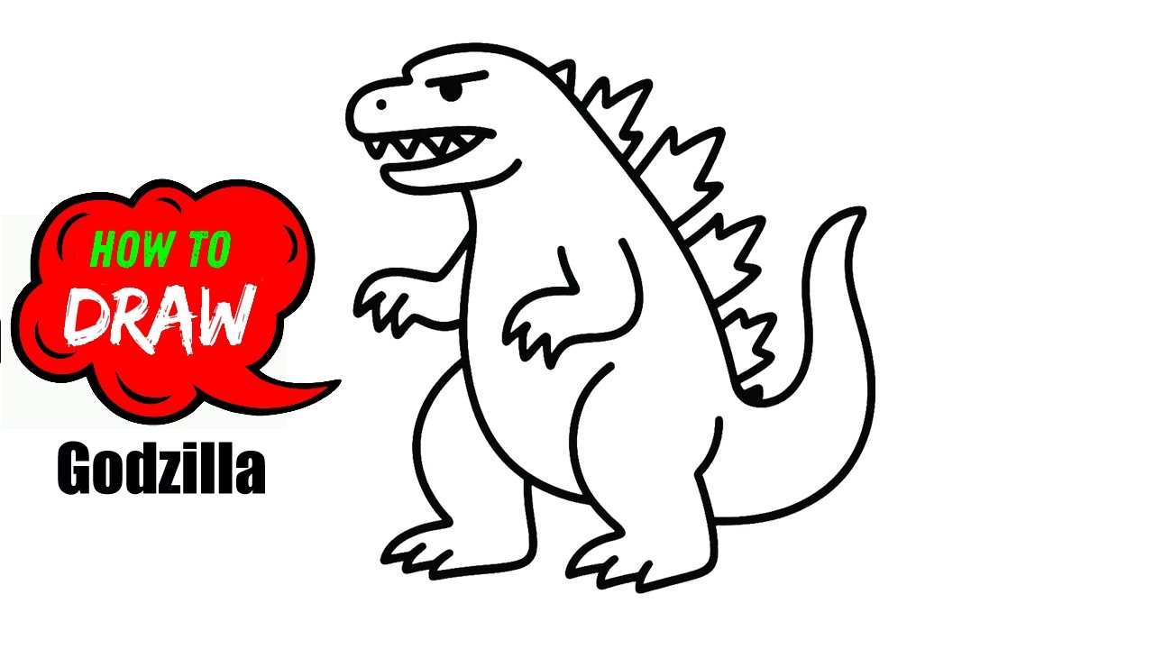 How to Draw Godzilla Easy 🔥 Cartoon & Realistic Style Drawing Guide
