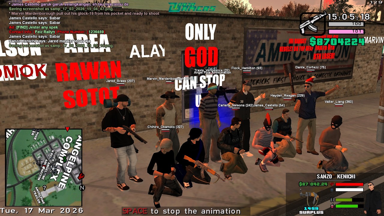 [JGRP] Nyesel Drive By pake AK47 | Link GTA di pin comment