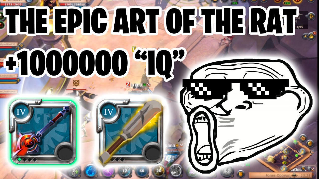 🐀THE EPIC ART OF THE RAT IN AVALON ROADS🐀 | THE POWER OF BEDROCK MACE | ALBION ONLINE | Ep24.