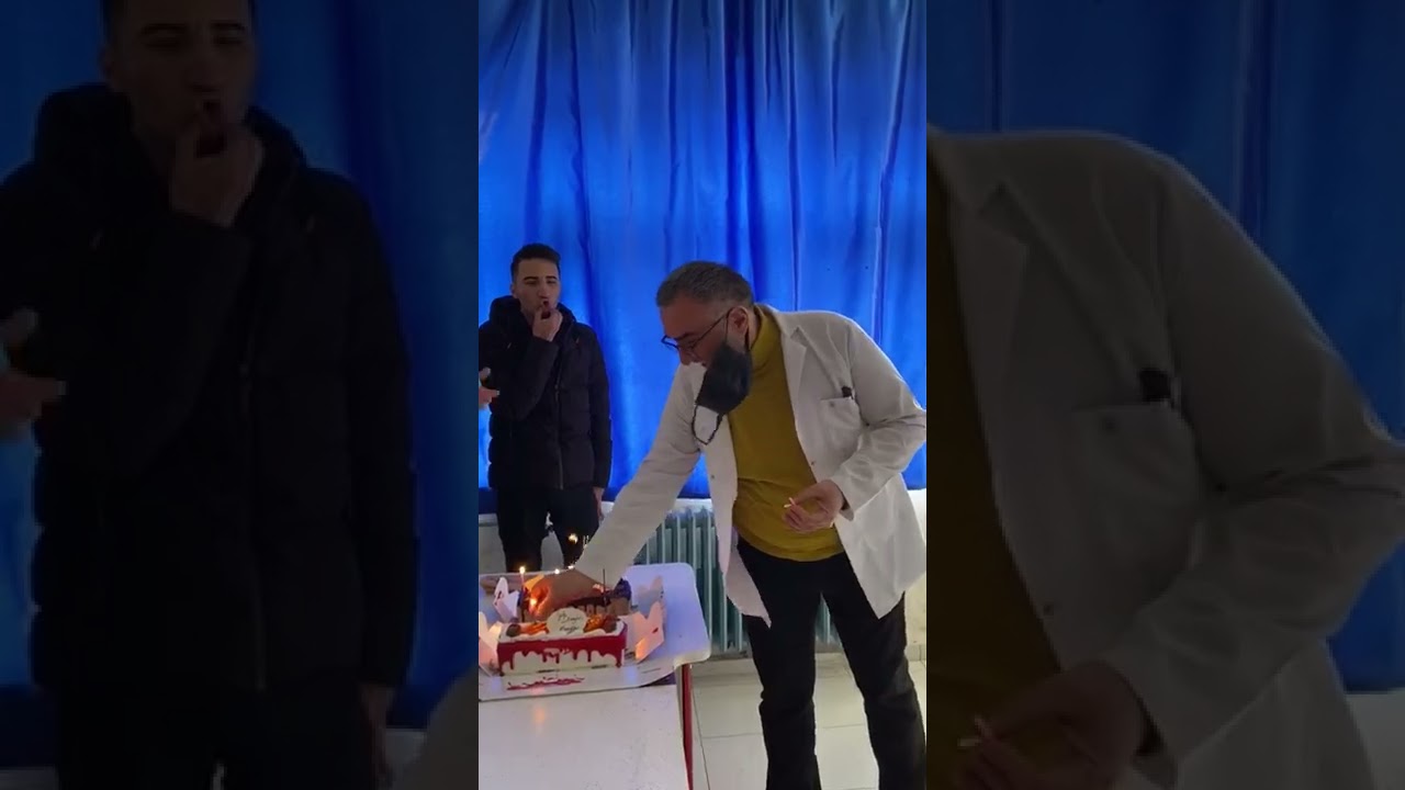 Muzaffer Hocaya sürpriz doğum günü kutlaması