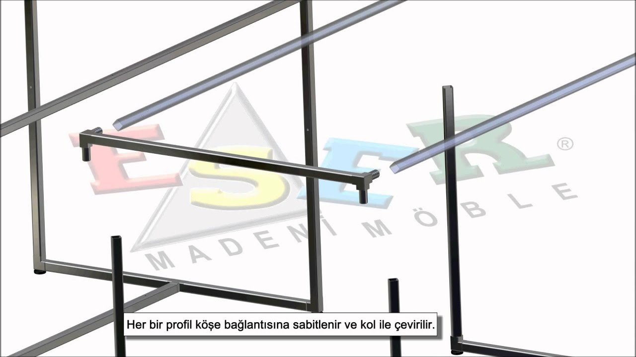 Mağaza Dekorasyon ve Raf Sistemleri Ekipmanları - LG 28 Orta Stand