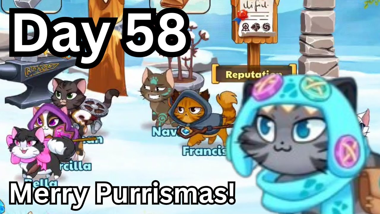 Castle Cats Gameplay - Day 58 (Merry Purrismas!)