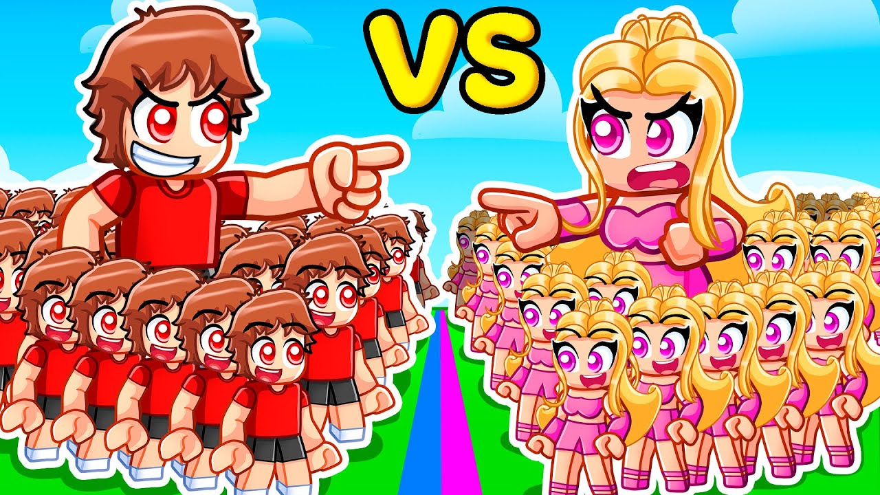 Boys Vs Girls Strongest Clone Army In Roblox With MY CRAZY FAN GIRLS...