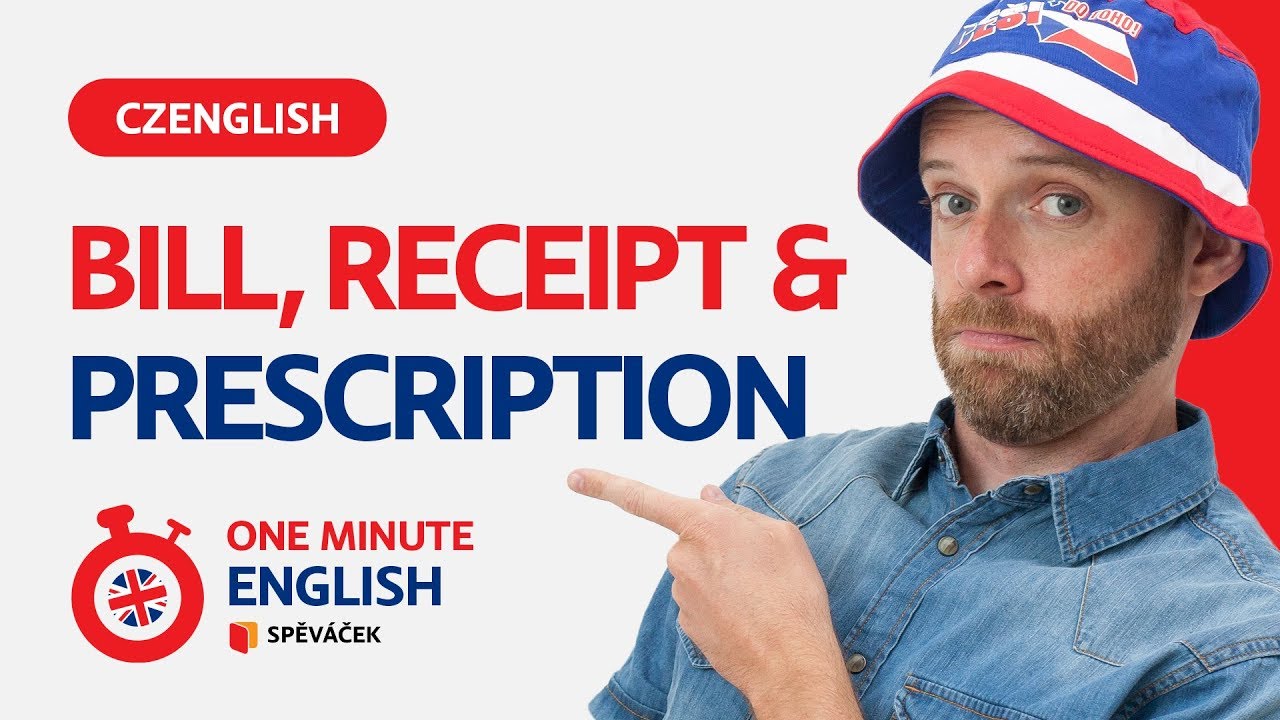 ONE MINUTE ENGLISH! 'Bill, Receipt, Prescription' (EPISODE 12)