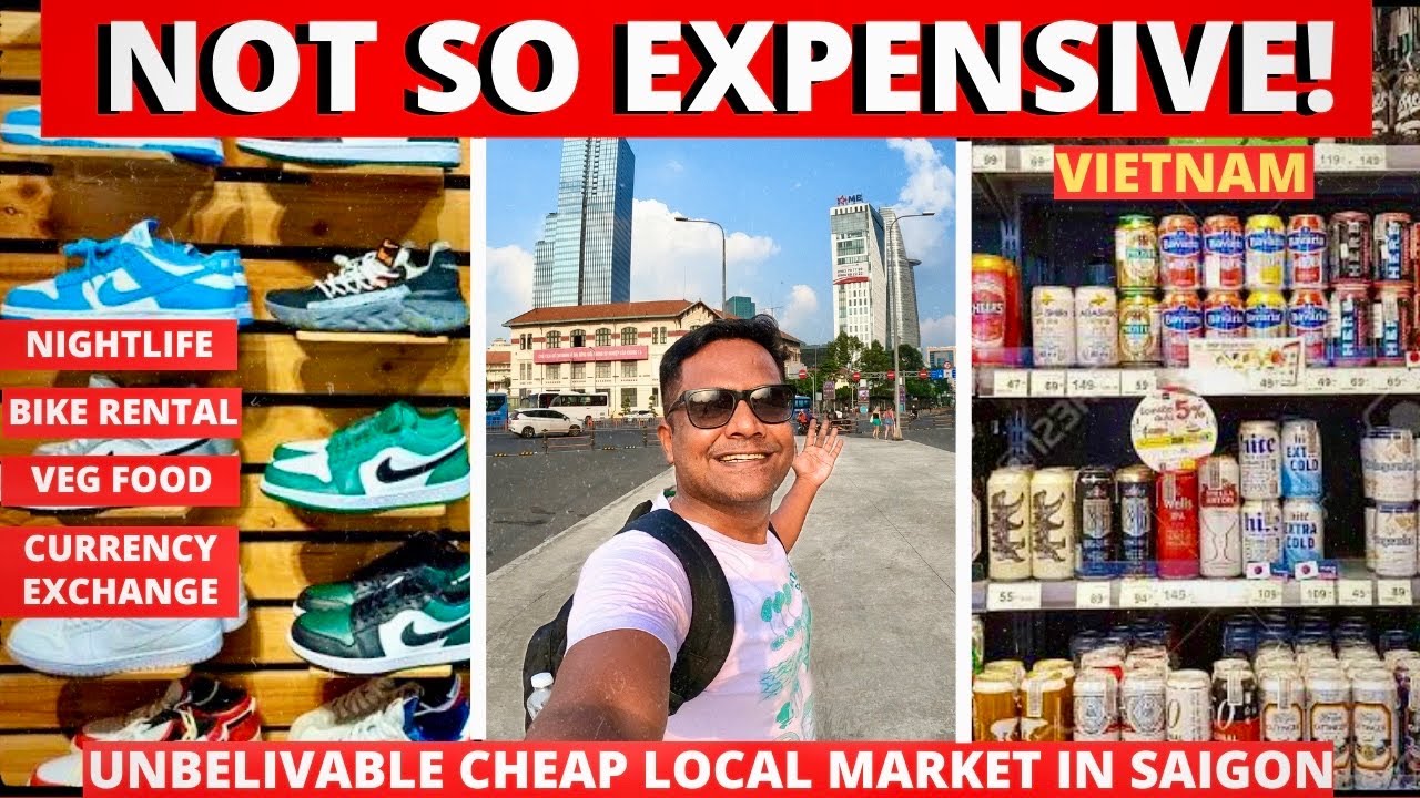 Cheapest Shopping Market in Vietnam! Nightlife, Beer Prices, Bike Rental & Veg Food Ho chi Minh City