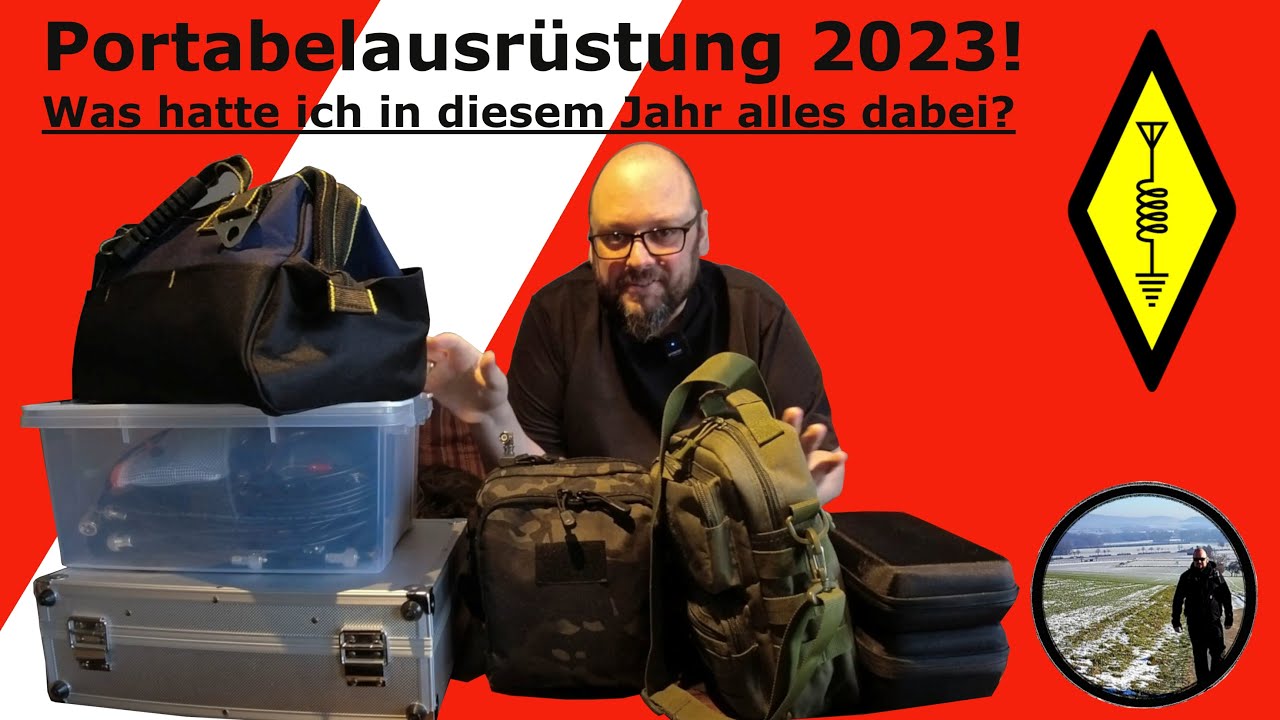 Meine gesamte Portabelausrüstung 2023 #amateurfunk #cbfunk #sota #pota #iota #gear #portabel