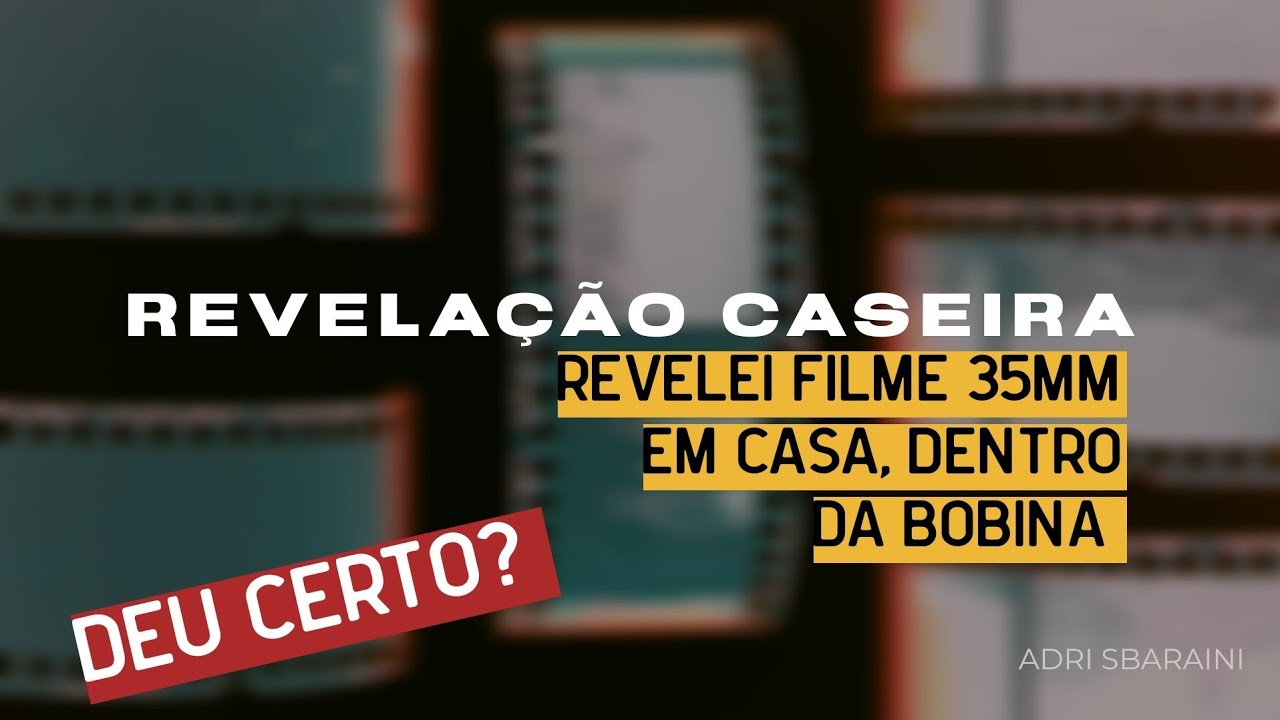 Revelei filme fotográfico em casa, dentro da própria bobina. Deu certo? #fotografia #revelacao 