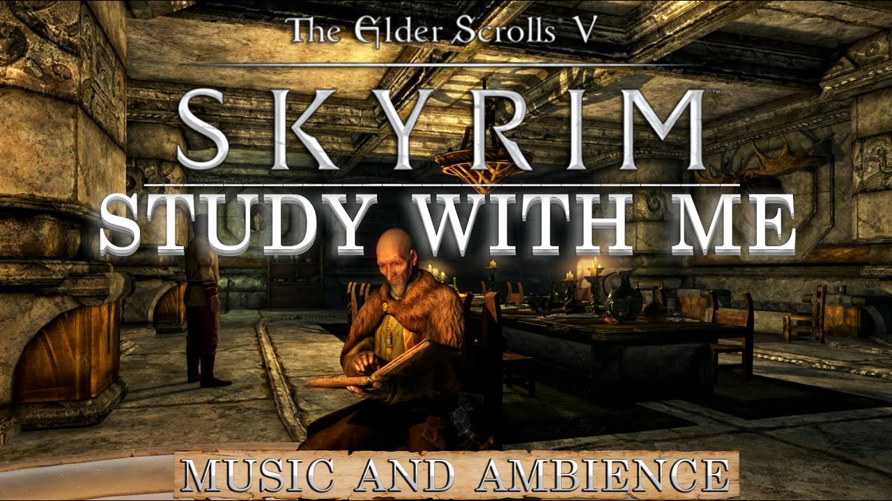 Let's Study Together - Skyrim | Calming Music & Ambience
