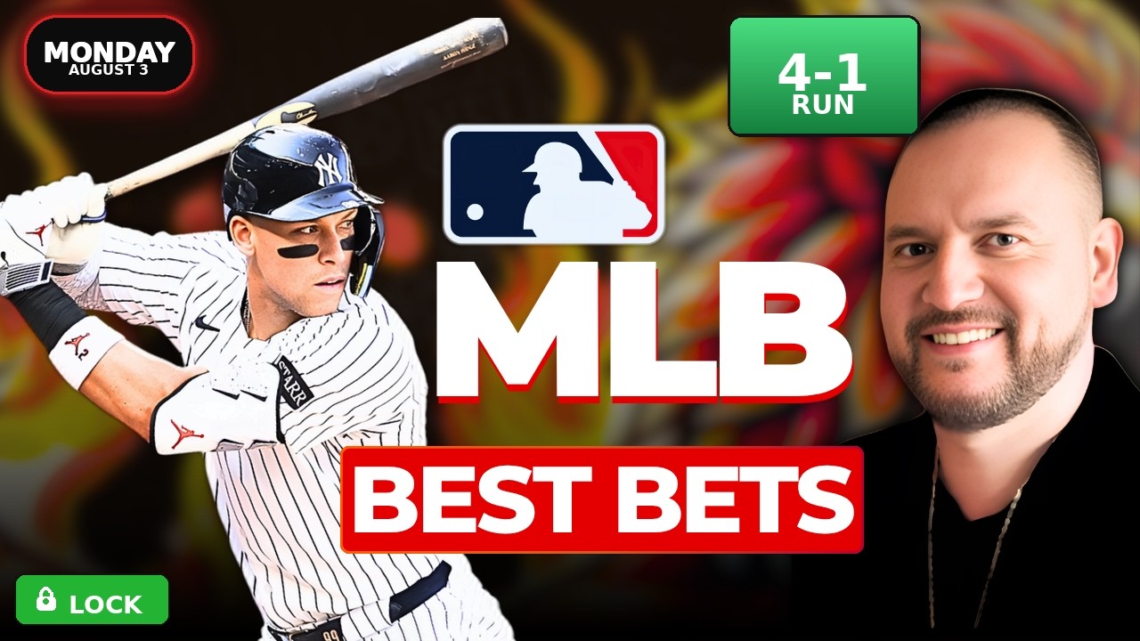 4-1 RUN!! ~ MLB PICKS TODAY Monday (8/3/26) NRFI FREE Best Bets & Player Props Predictions
