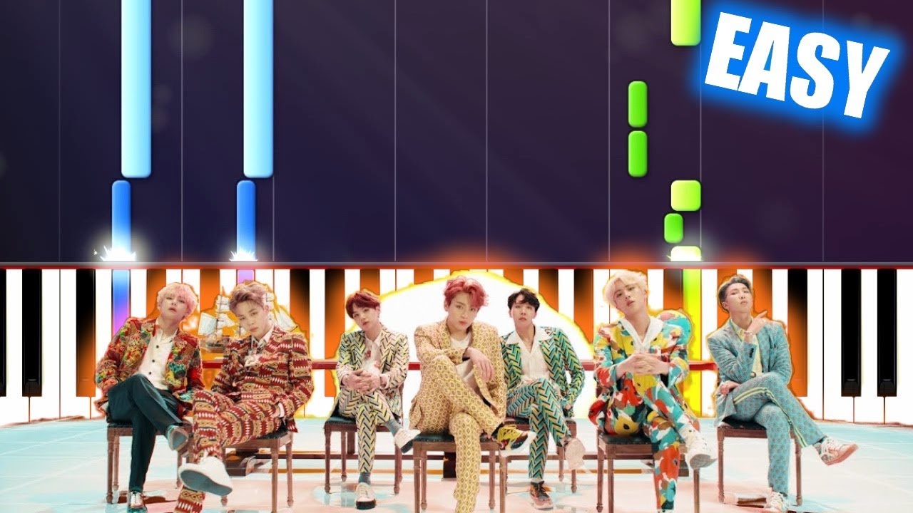 BTS (방탄소년단) IDOL - EASY Piano Tutorial by PlutaX