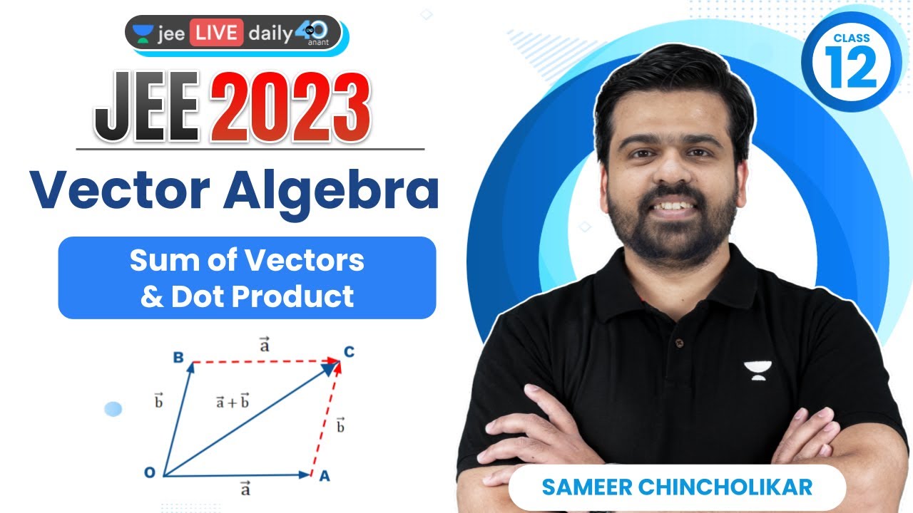 Vectors Algebra L1 | Sum of Vectors, Dot & Product | #jee2024 #jee2025 #sameerchincholikar
