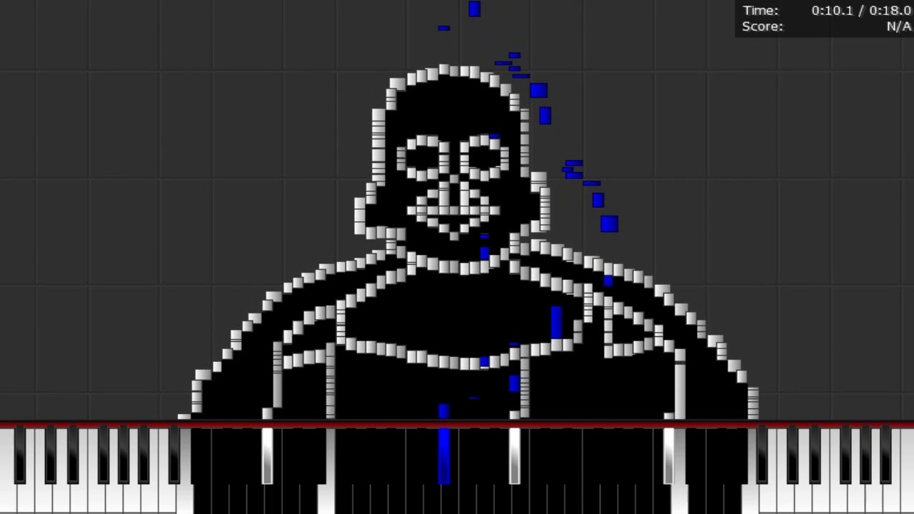 darth vader midi art (piano from above)