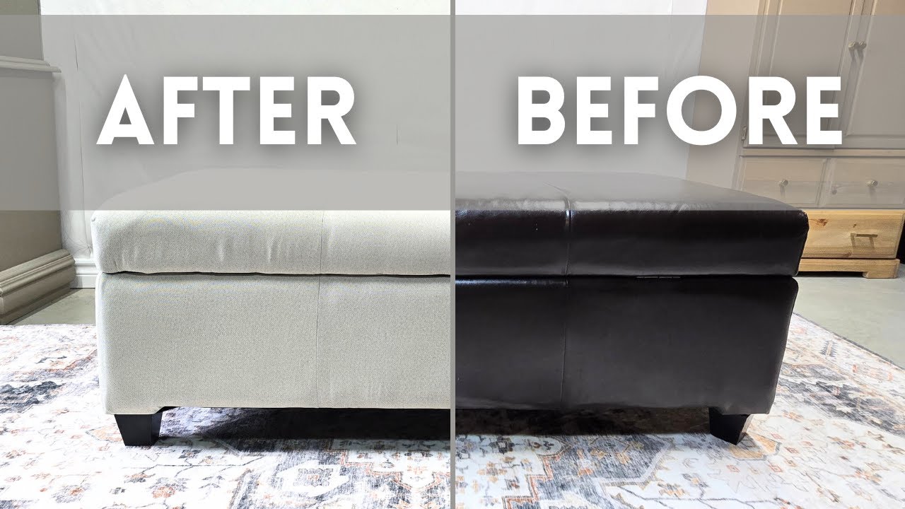 Revamped Bench for Under $10! | DIY Furniture Upcycle | Using Thrift Curtains to Reupholster a Bench