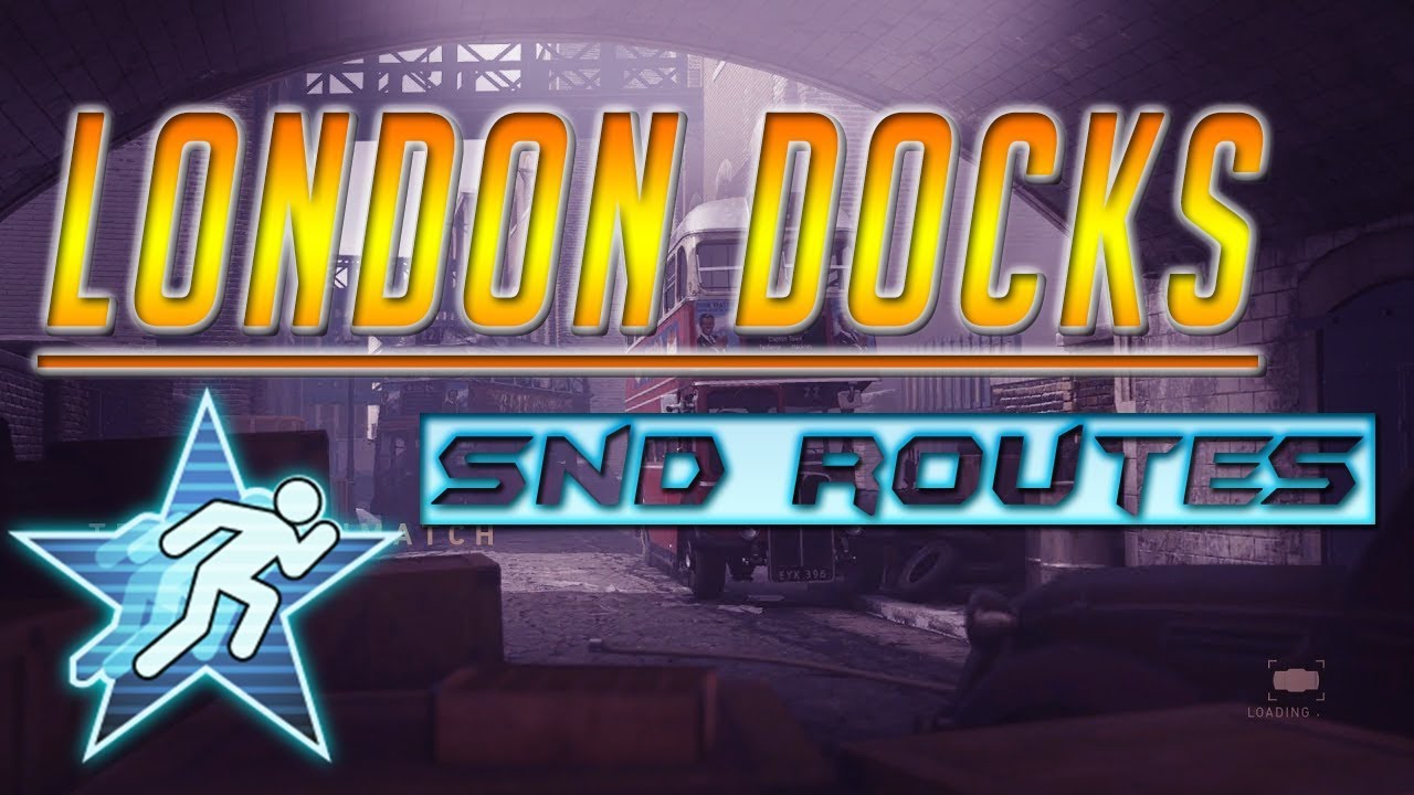 COD WW2 Search And Destroy Rush Routes - London Docks