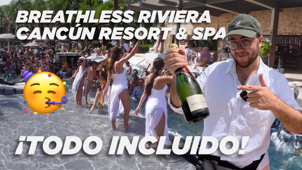 ¡El Hotel de la FIESTA de la Riviera Maya! (Breathless Riviera Cancun Resort & Spa)
