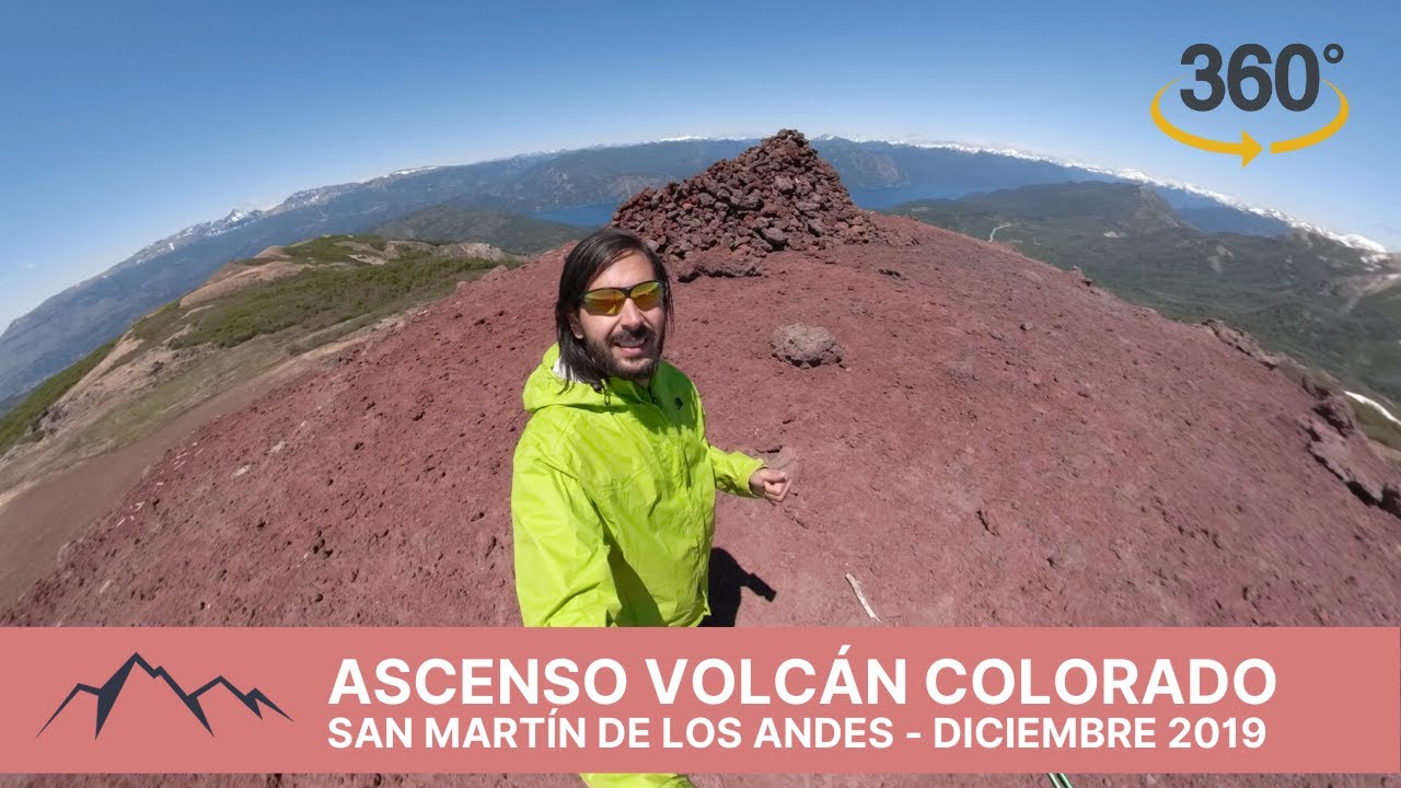 Volcán Colorado en 360º en San Martín de los Andes - Diciembre 2019