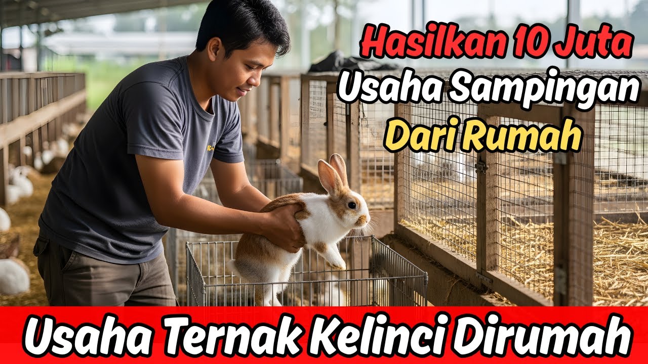 LuarBiasa‼️Omset 10jt perbulan,Usaha Ternak Kelinci Rumahan,Modal Kecil,Perawatan Mudah sampai panen