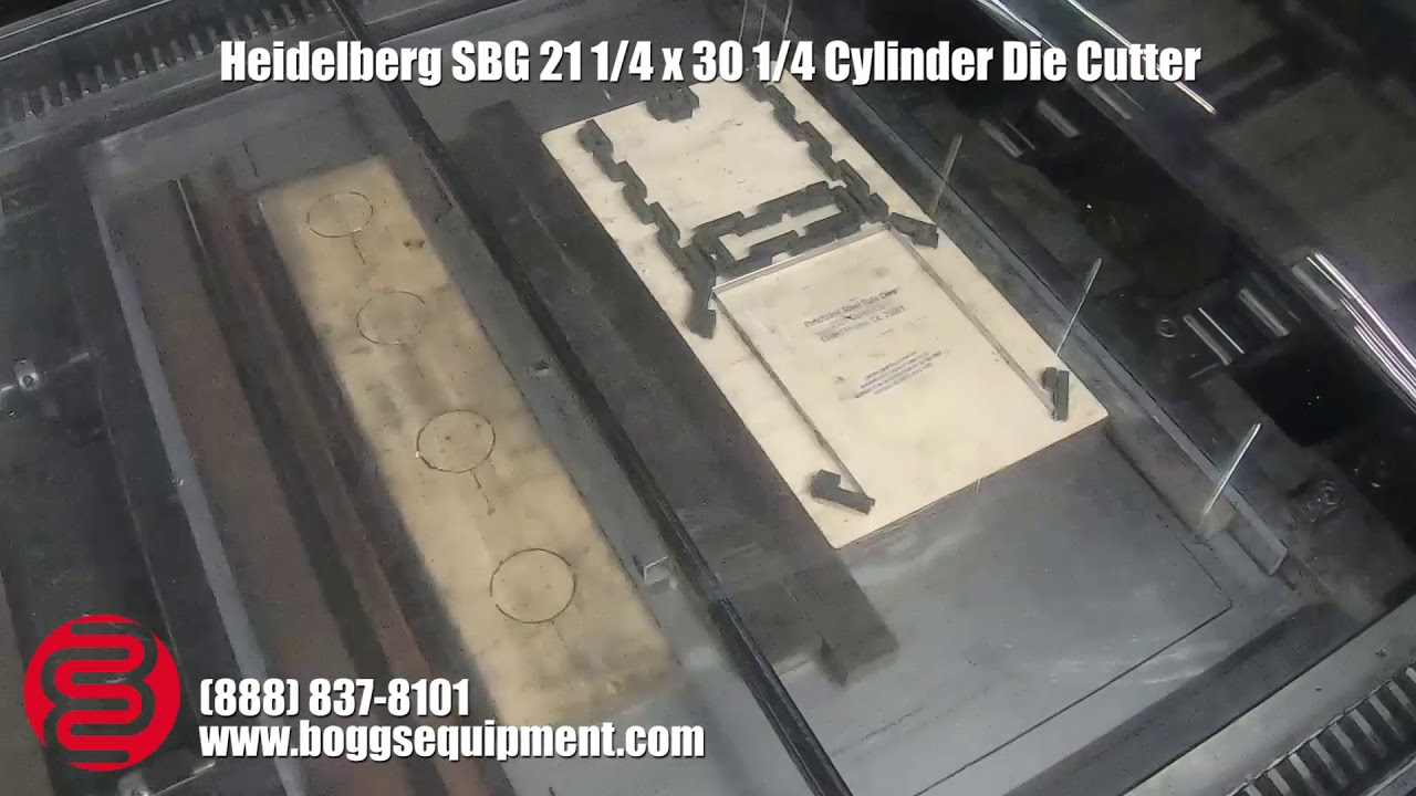Heidelberg SBG 21 1/4 x 30 1/4 Cylinder Die Cutter